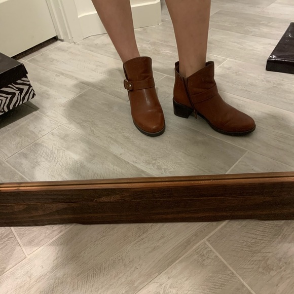 Brown Motorcycle Ankle Boots - Picture 5 of 8